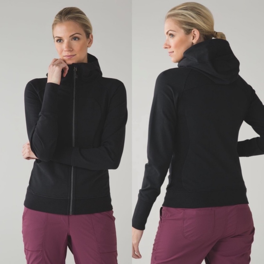 Lululemon Scuba Hoodie III, black, size 4.